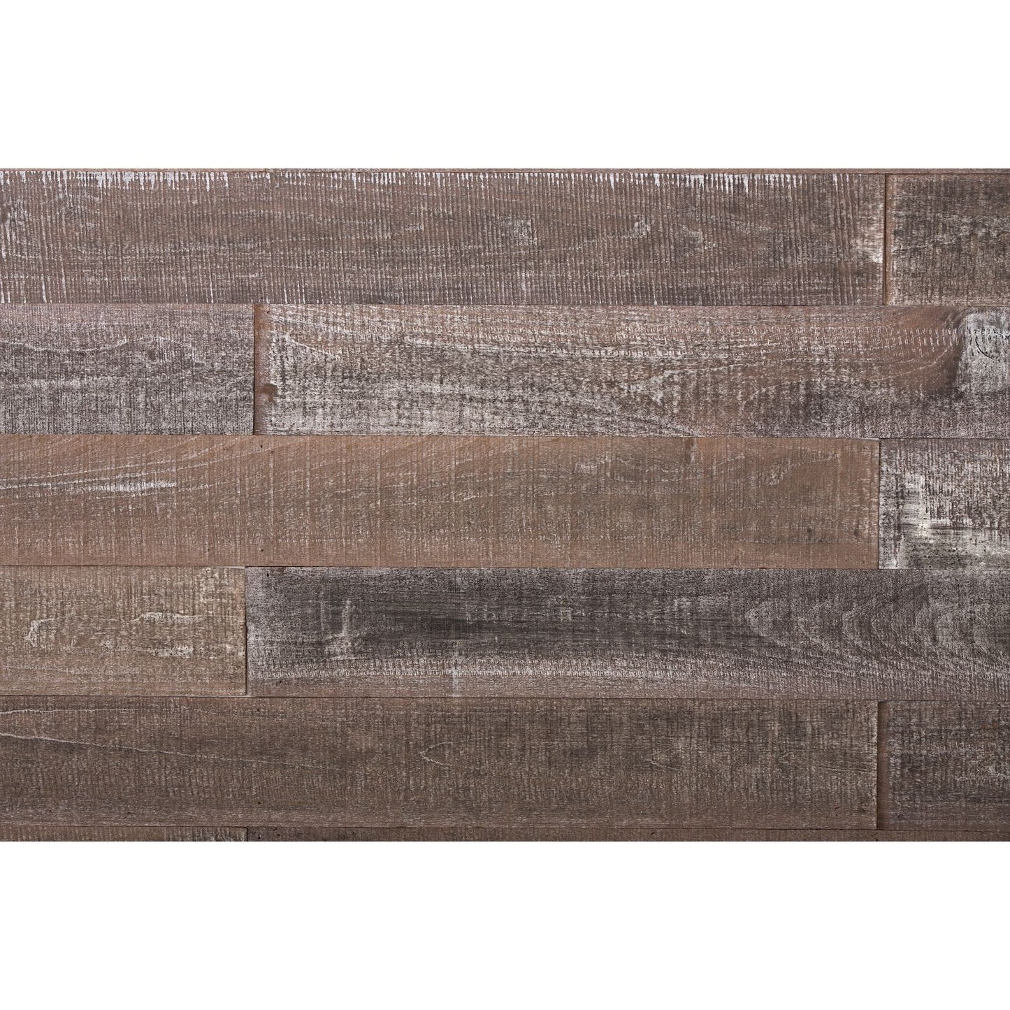5" x 48" Thermo Treated Rustic Gray Brown Wood Wall Plank Set