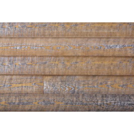 5" x 48" Thermo Treated Natural Brown and Gray Camouflage Wood Wall Plank Set