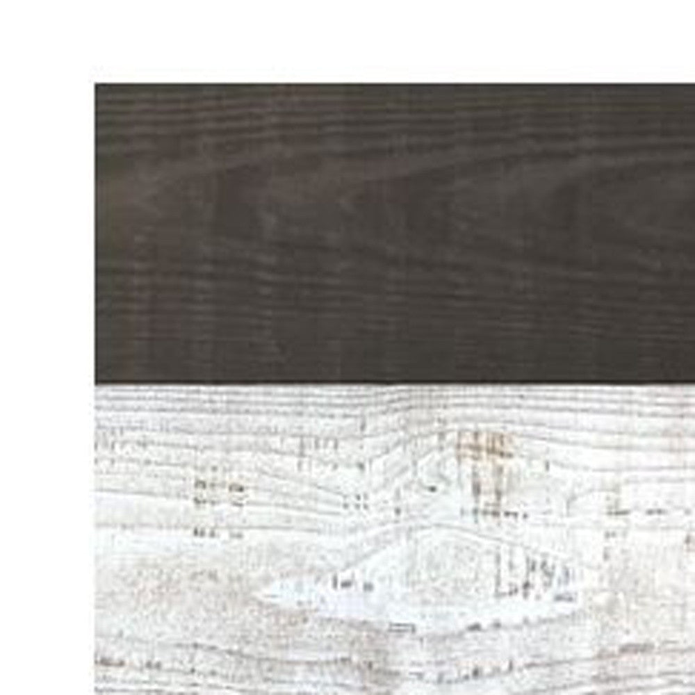 5" x 48" Thermo Treated Black White and Aqua Mixed Color Wood Wall Plank Set