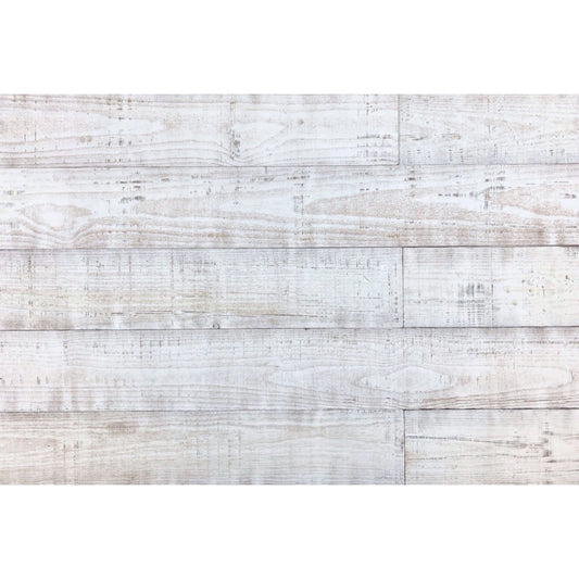 5" x 48" Thermo Treated Whitewash Wood Large Wall Plank Set