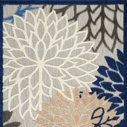 3' X 5' Blue Indoor Outdoor Area Rug