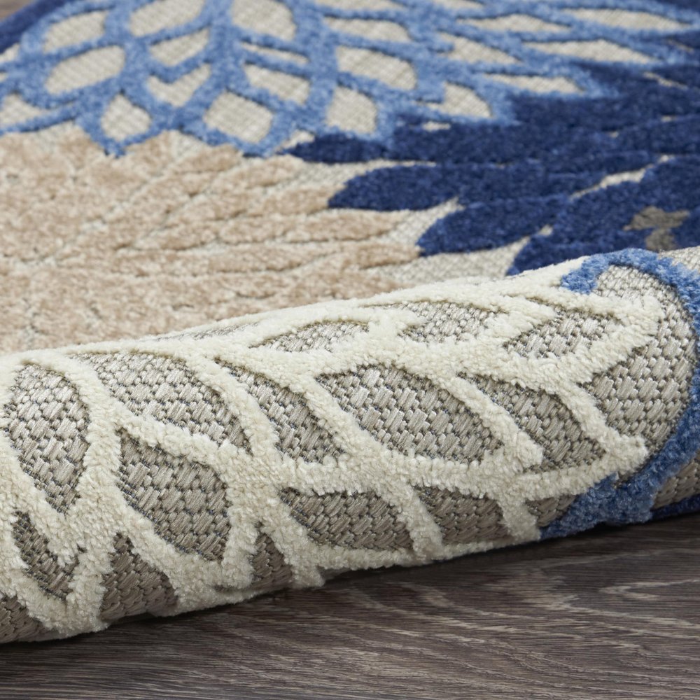 10' X 13' Blue Indoor Outdoor Area Rug