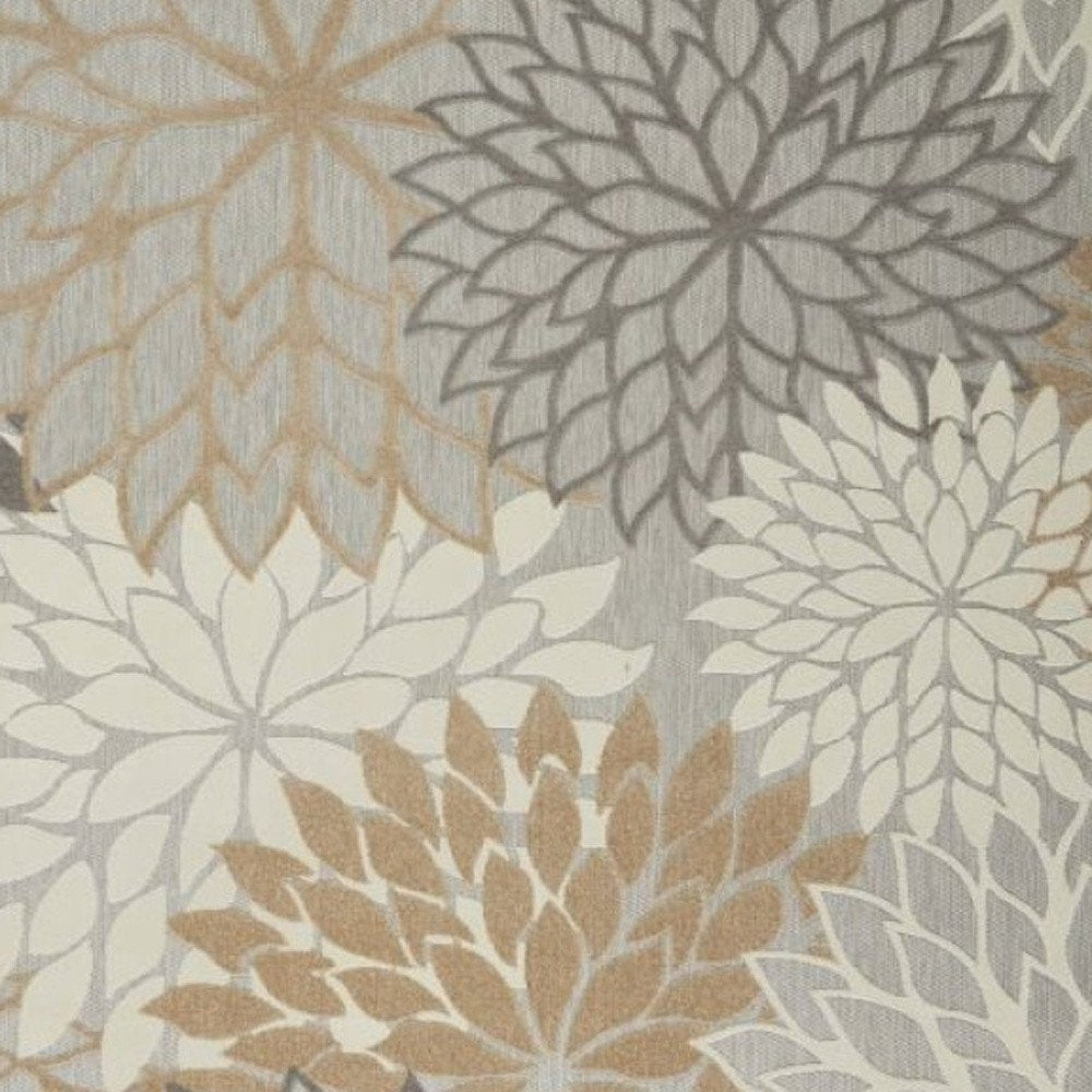 10' X 13' Gray And Ivory Indoor Outdoor Area Rug