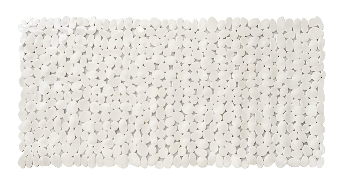 35" Beige Spa Pebbles Non Slip Bathtub Mat