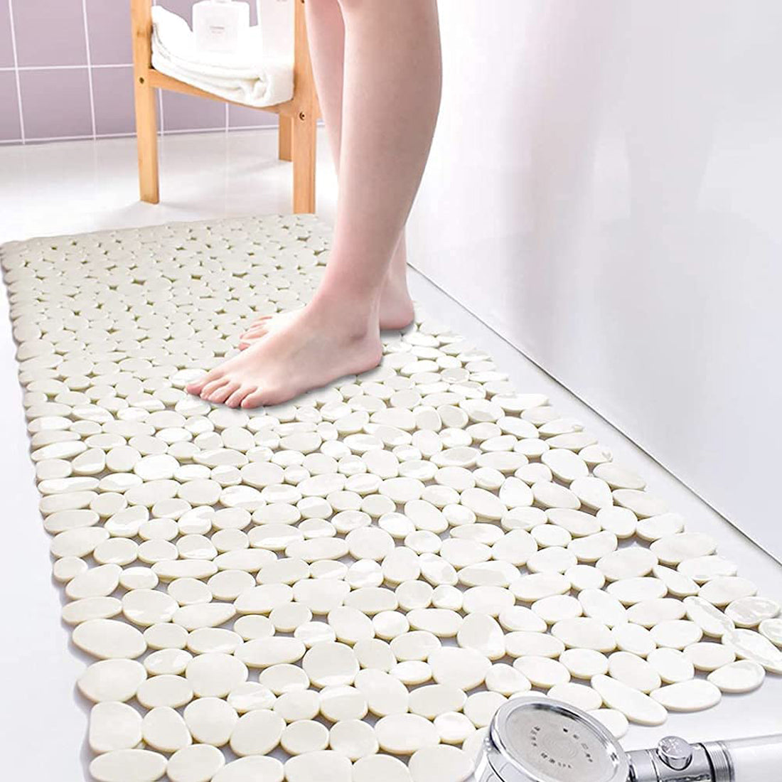 Beige 40" Shower Mat