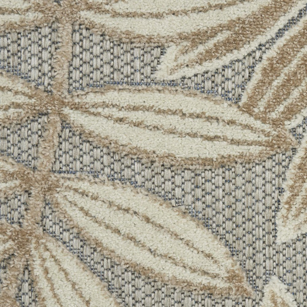 10' X 13' Gray And Ivory Indoor Outdoor Area Rug