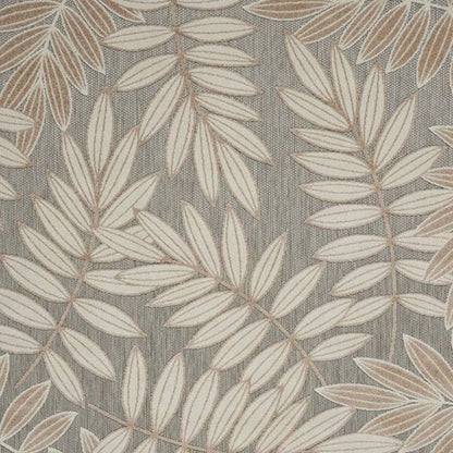 10' X 13' Gray And Ivory Indoor Outdoor Area Rug