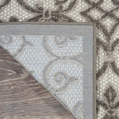 10' X 13' Gray Indoor Outdoor Area Rug