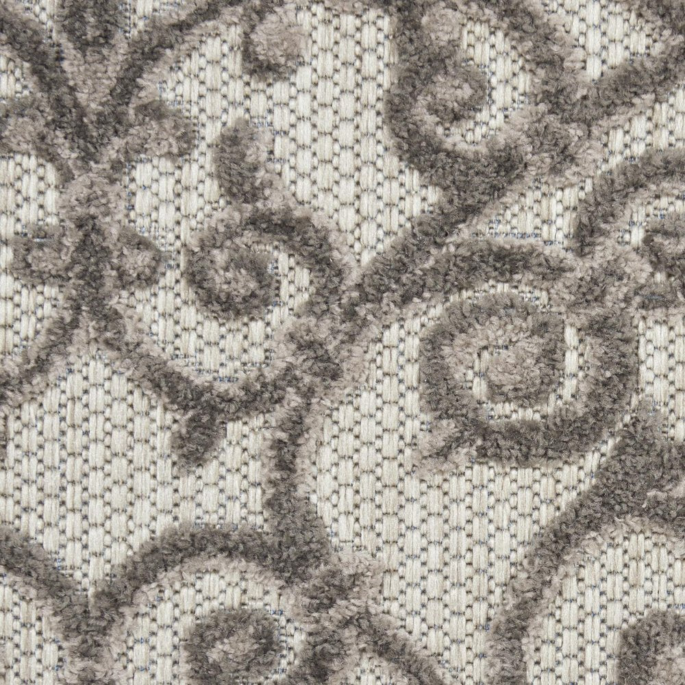 10' X 13' Gray Indoor Outdoor Area Rug