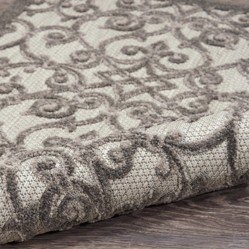 10' X 13' Gray Indoor Outdoor Area Rug