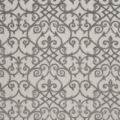 10' X 13' Gray Indoor Outdoor Area Rug