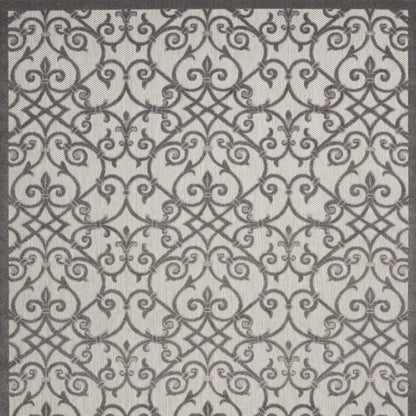 10' X 13' Gray Indoor Outdoor Area Rug