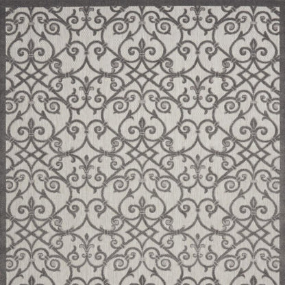 10' X 13' Gray Indoor Outdoor Area Rug