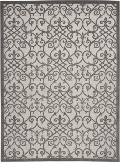 10' X 13' Gray Indoor Outdoor Area Rug