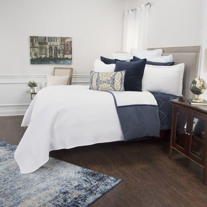 White Checkered King Quilt