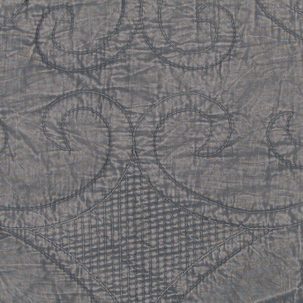 Gray Damask King Quilt
