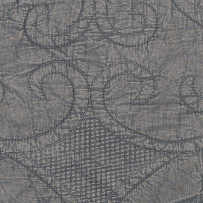 Gray Damask King Quilt