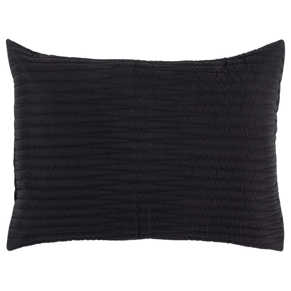 Black Geometric Queen Quilt