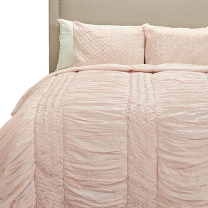 Pink Geometric King Quilt