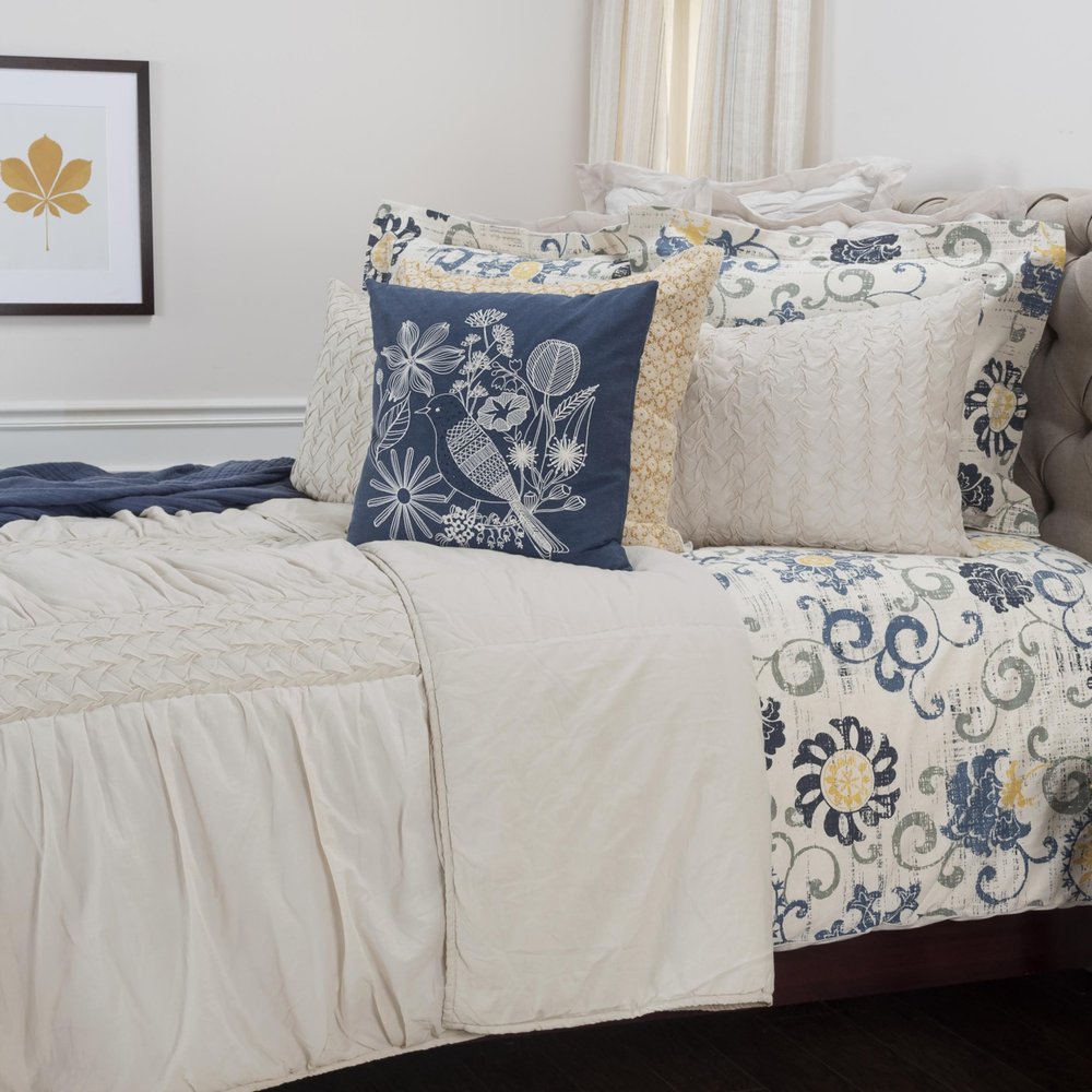 Ivory Geometric King Quilt