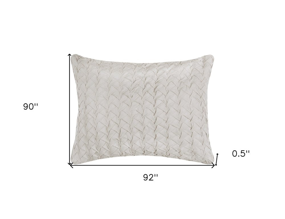 Ivory Geometric Quilt