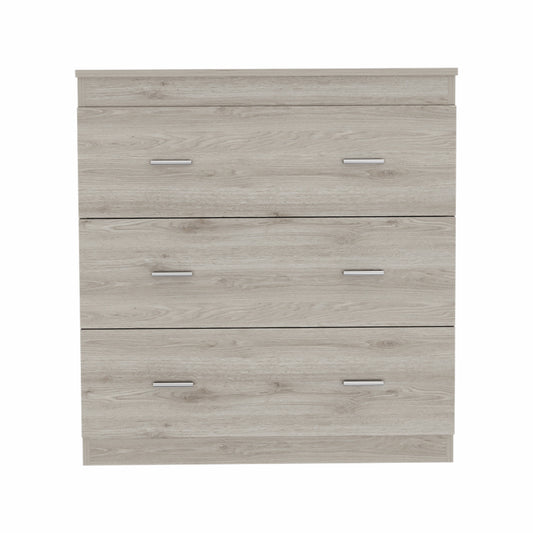 32" Light Gray Three Drawer Dresser