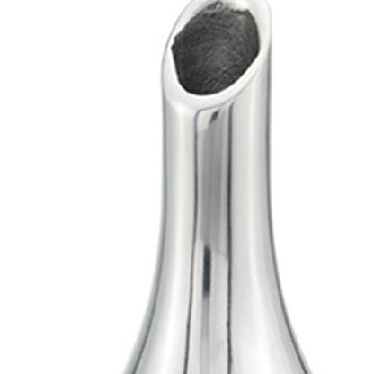 16" Silver Bud Aluminum Table Vase