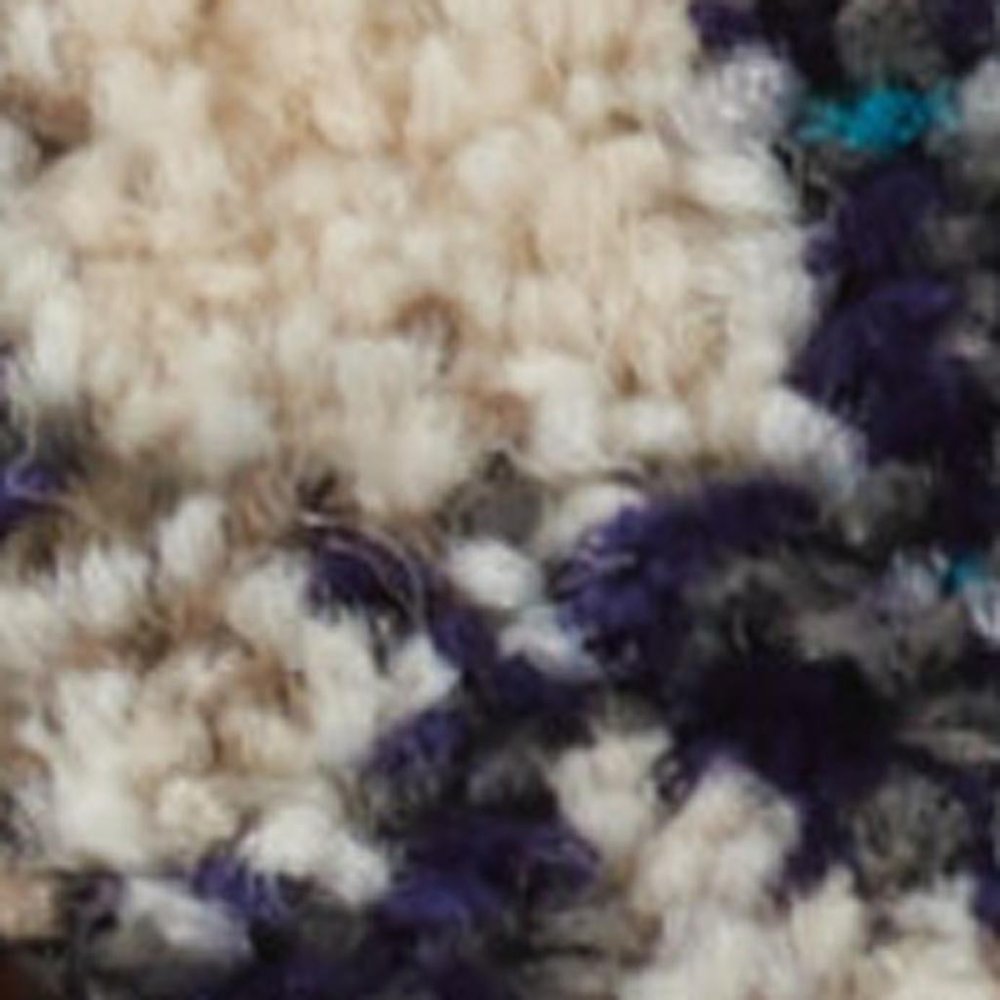 3' X 5' Ivory And Teal Blue Abstract Power Loom Non Skid Area Rug