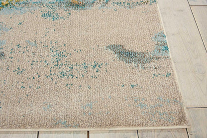 2' X 8' Sealife Abstract Power Loom Non Skid Runner Rug