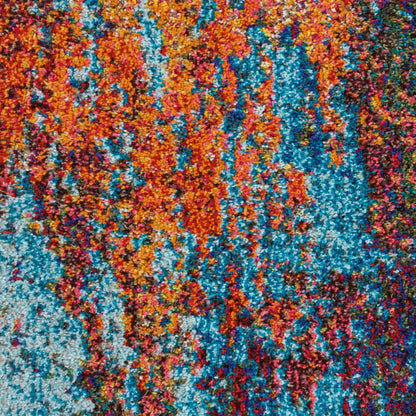 2' X 4' Atlantic Abstract Power Loom Non Skid Area Rug