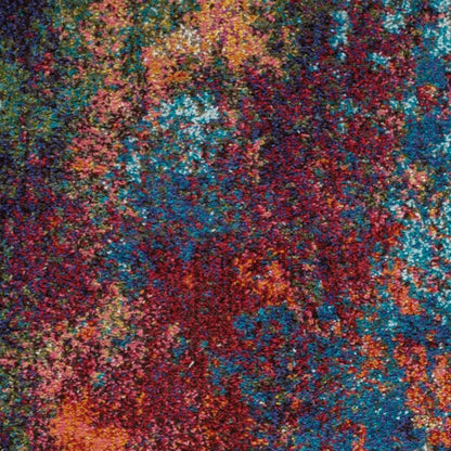 2' X 4' Atlantic Abstract Power Loom Non Skid Area Rug