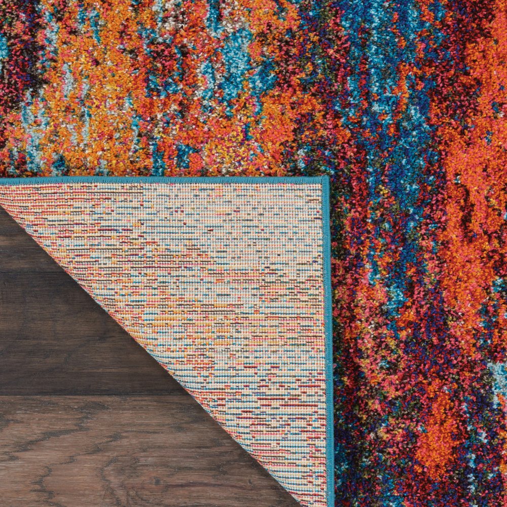 3' X 5' Atlantic Abstract Power Loom Non Skid Area Rug