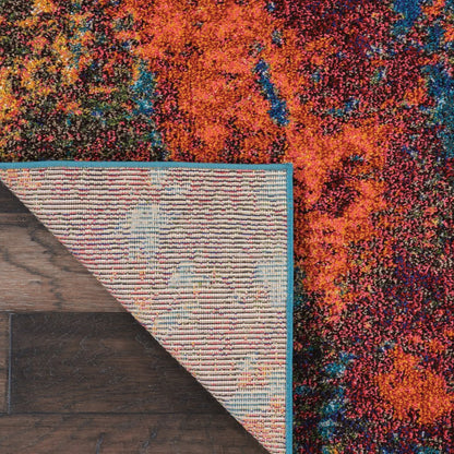 5' X 7' Atlantic Abstract Non Skid Area Rug