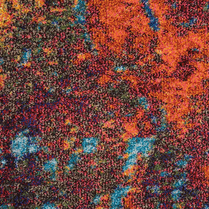 5' X 7' Atlantic Abstract Non Skid Area Rug