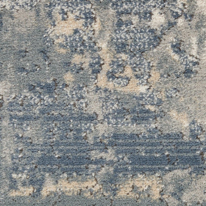 2' X 4' Beige And Gray Abstract Distressed Area Rug