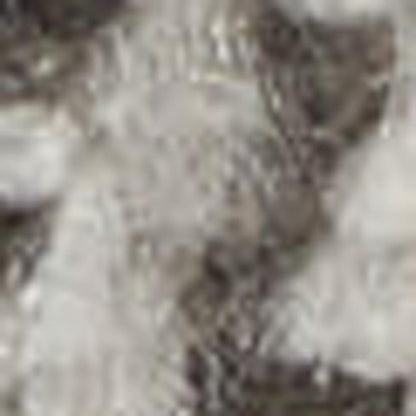 5' X 7' Ivory And Blue Oriental Power Loom Non Skid Area Rug