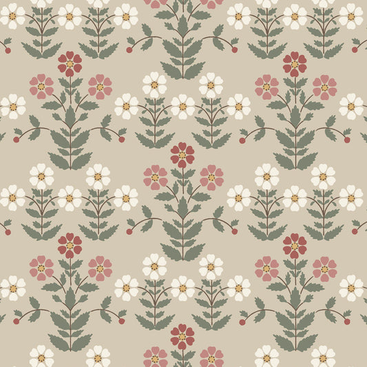 SCHUMACHER  Borastapeter SIPPOR   PINKS , NATURAL   - 4810