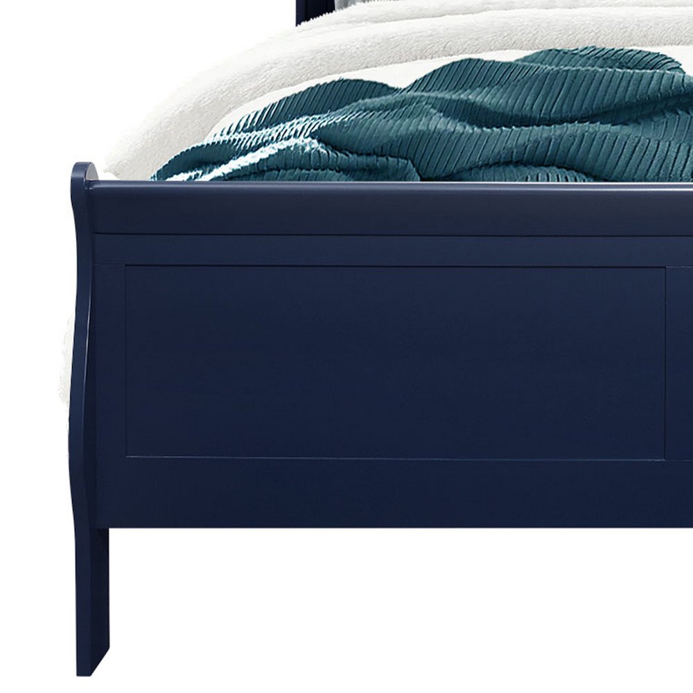 Blue Queen Bed Frame With No