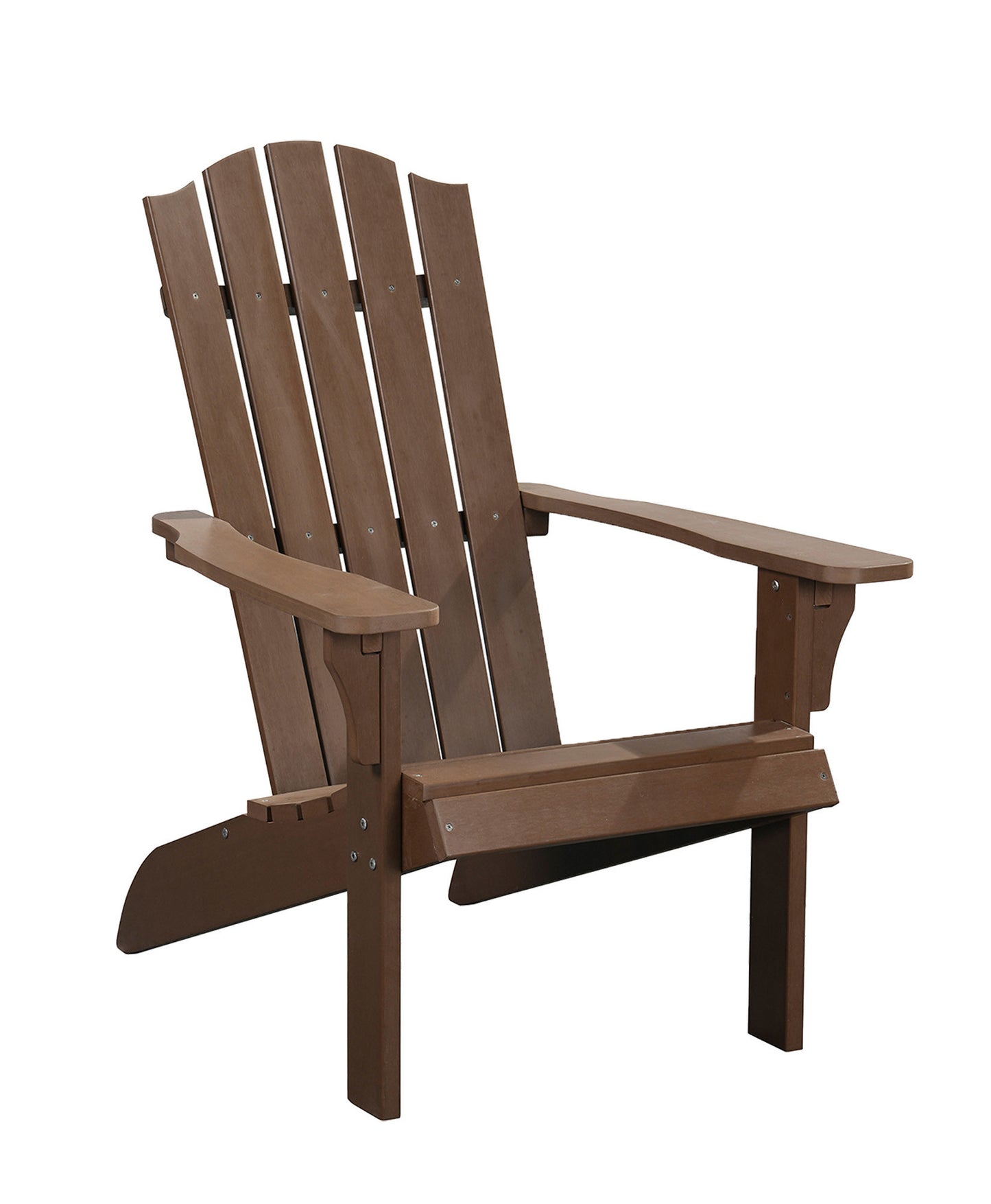 27" Brown Heavy Duty Plastic Adirondack Chair