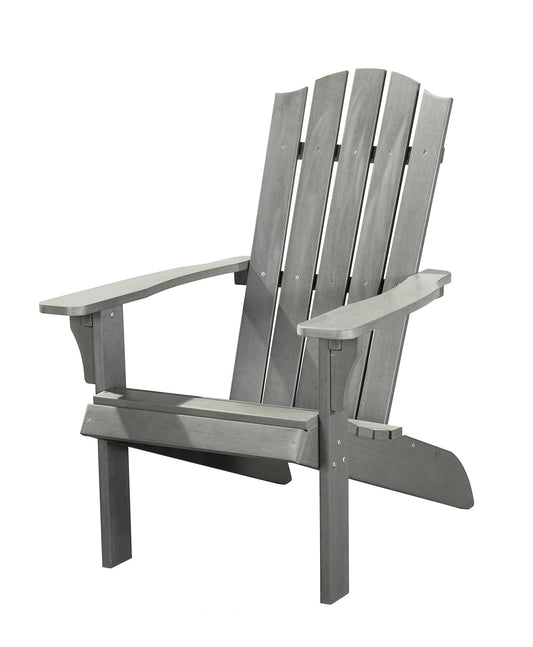 27" Gray Heavy Duty Plastic Adirondack Chair
