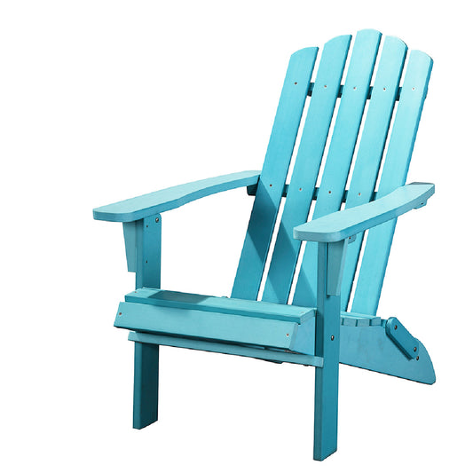 29" Blue Heavy Duty Plastic Indoor Outdoor Adirondack Chair