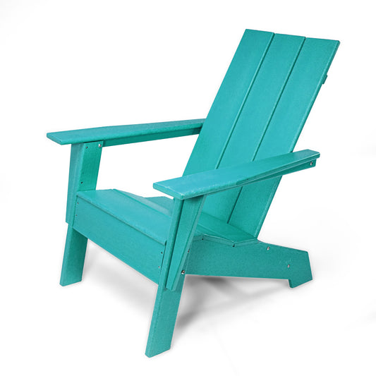 31" Blue Heavy Duty Plastic Indoor Outdoor Adirondack Chair