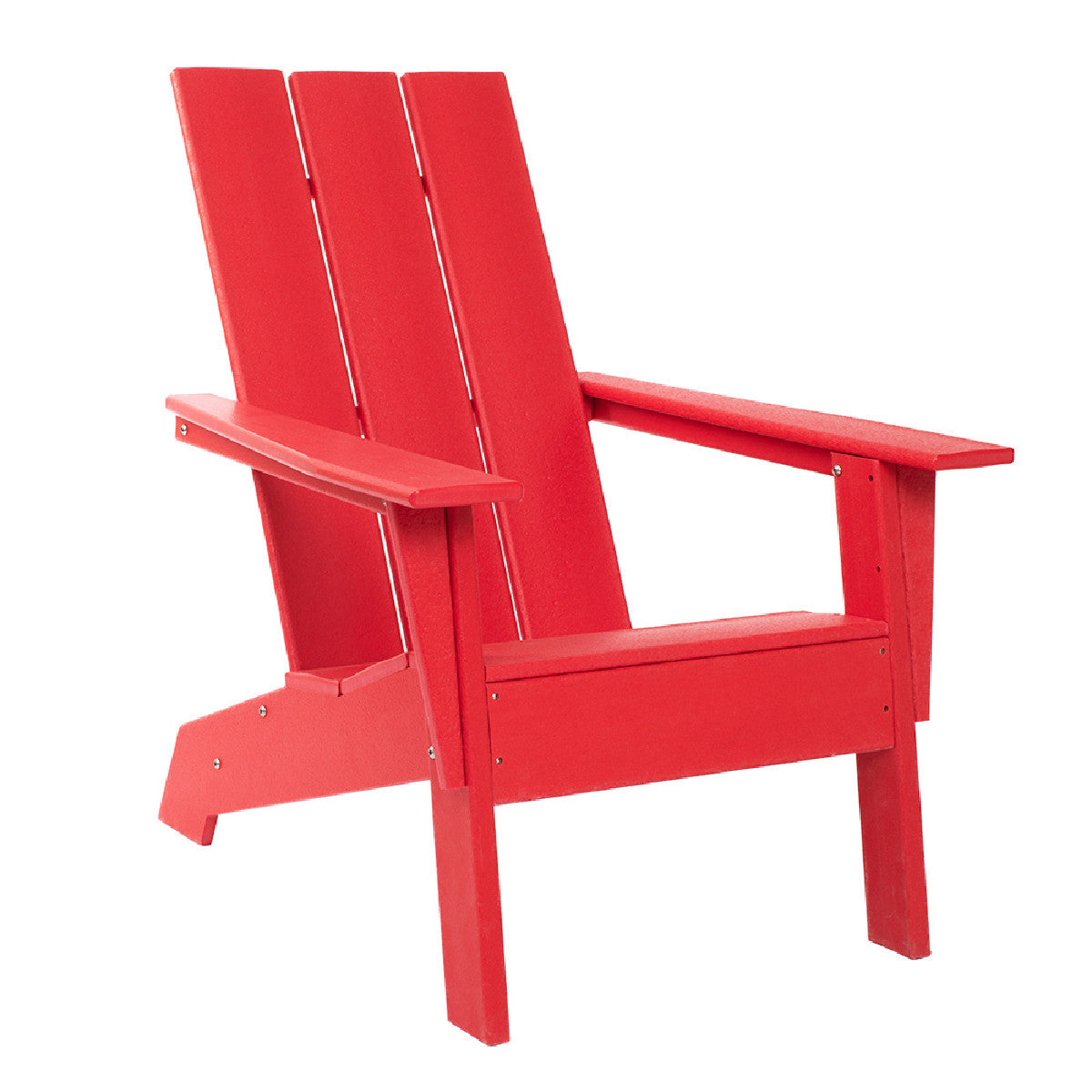 31" Red Heavy Duty Plastic Adirondack Chair