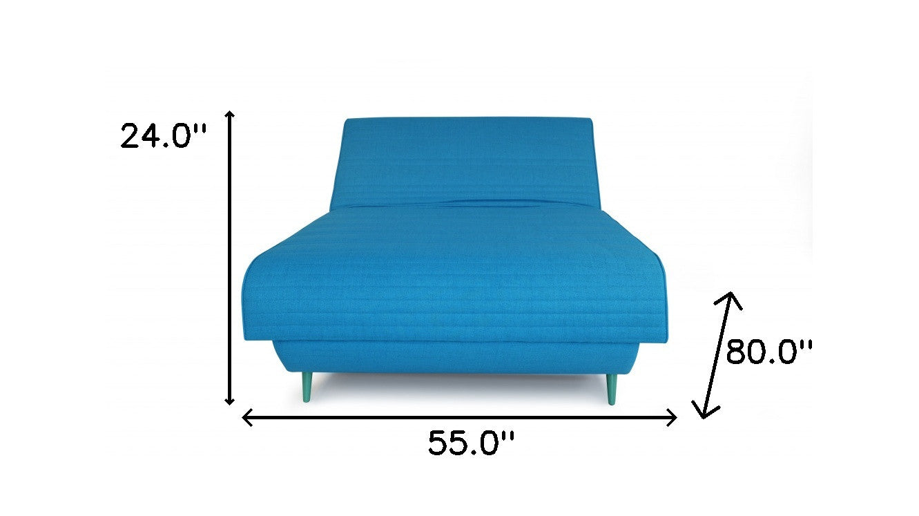 Turquoise Full Adjustable Upholstered Polyester No Bed Frame with Mattress