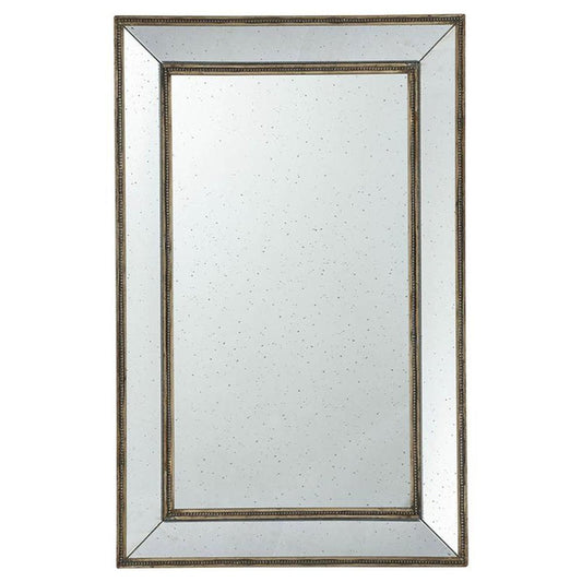43" Silver Wood Framed Accent Mirror