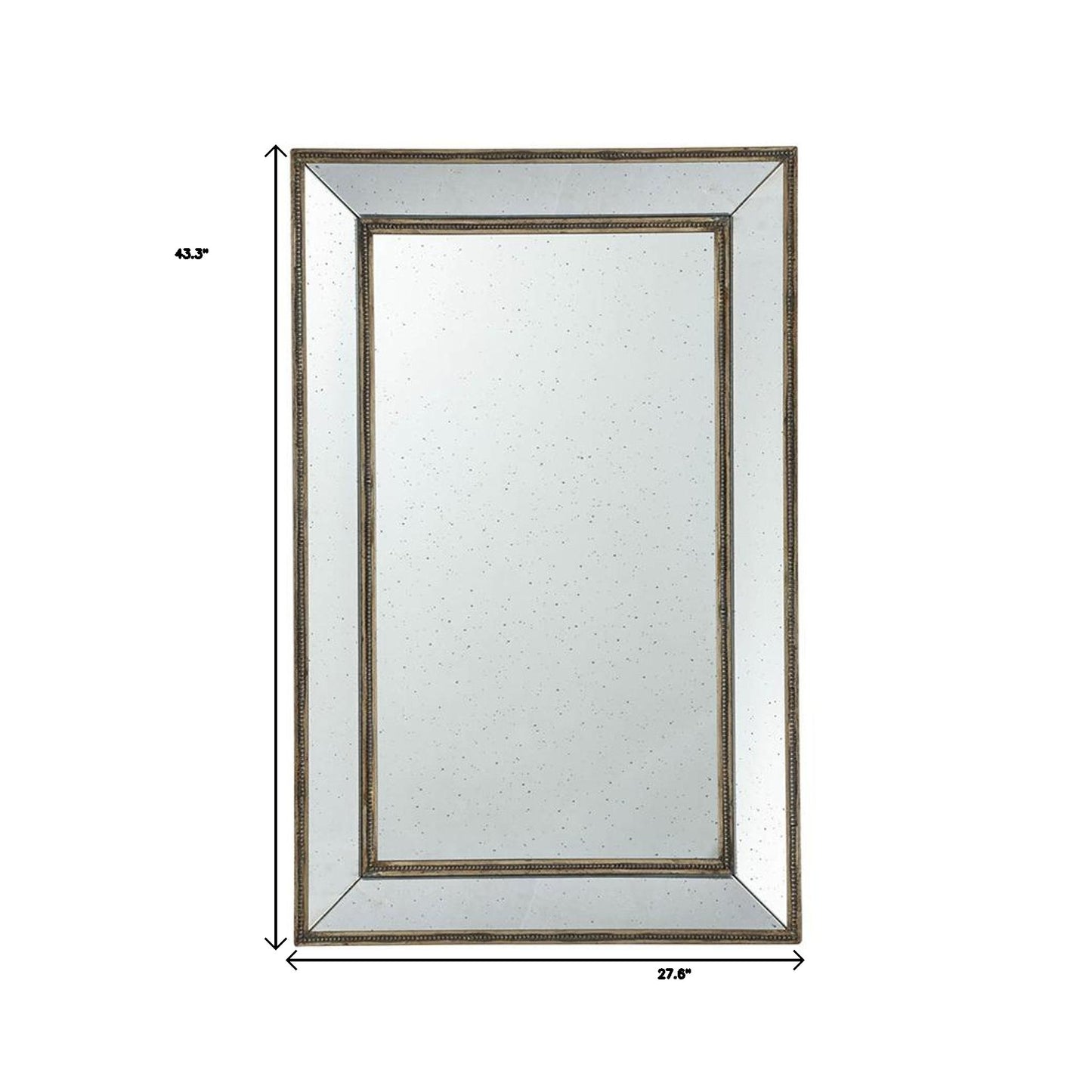 Silver Rectangle Accent Mirror