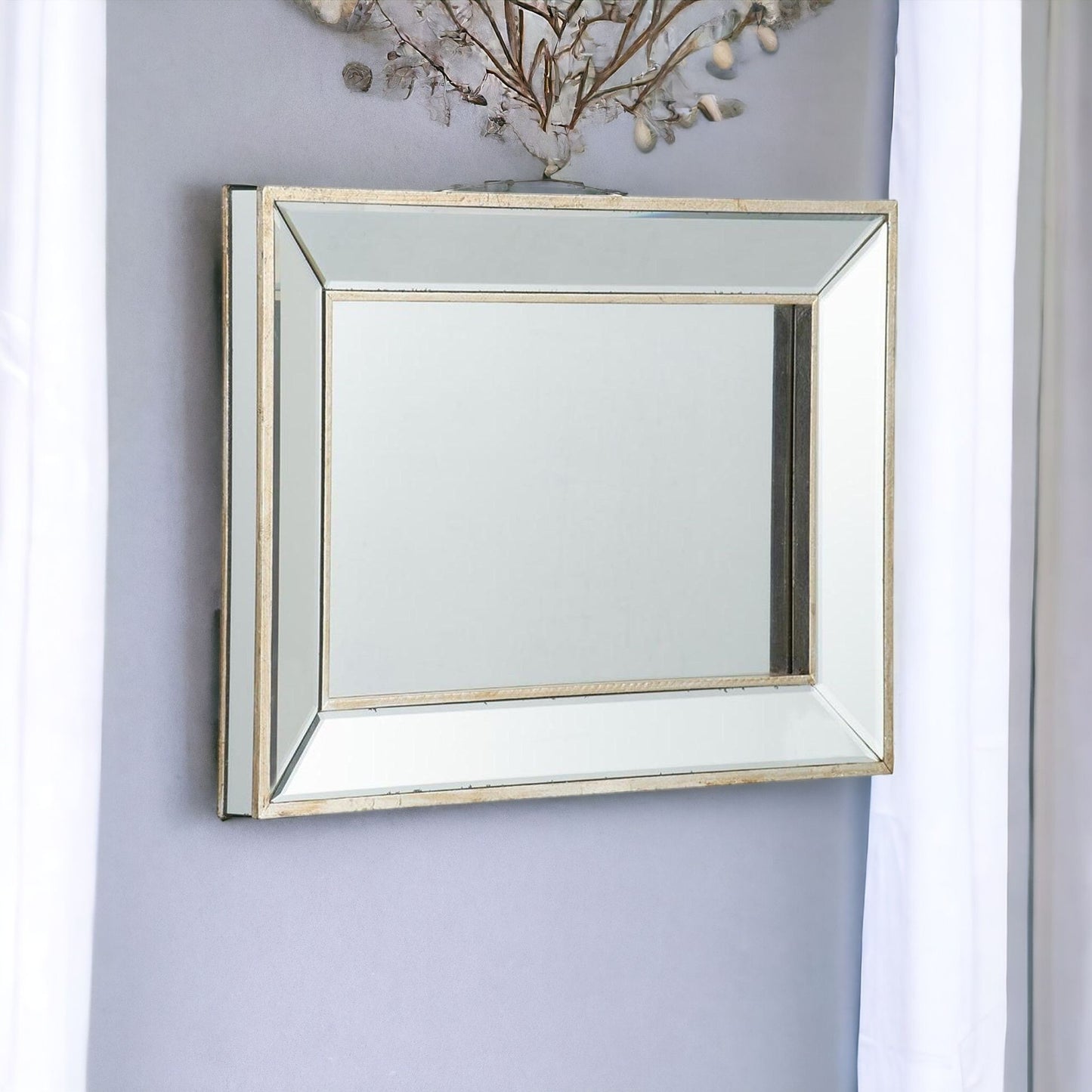 16" x 24"  Rectangle Wall Mounted Accent Mirror