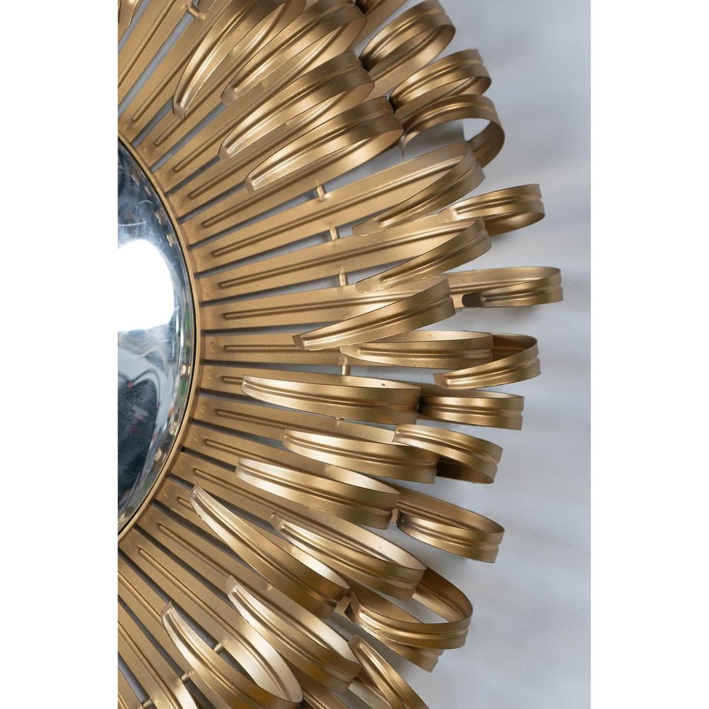 27" Gold Sunburst Iron Framed Accent Mirror