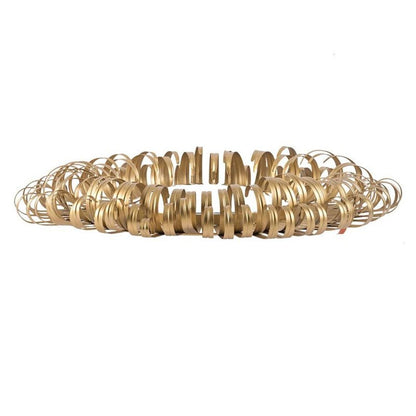 27" Gold Sunburst Iron Framed Accent Mirror