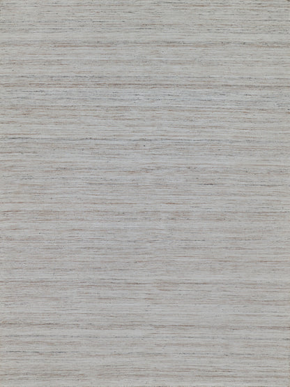 Light grey indoor/outdoor flat-weave rug with subtle texture.